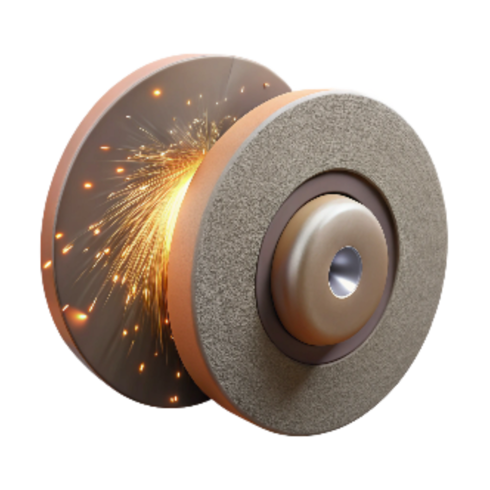 serene modern Grinding Wheel Sparks Flying Transparent Background premium png