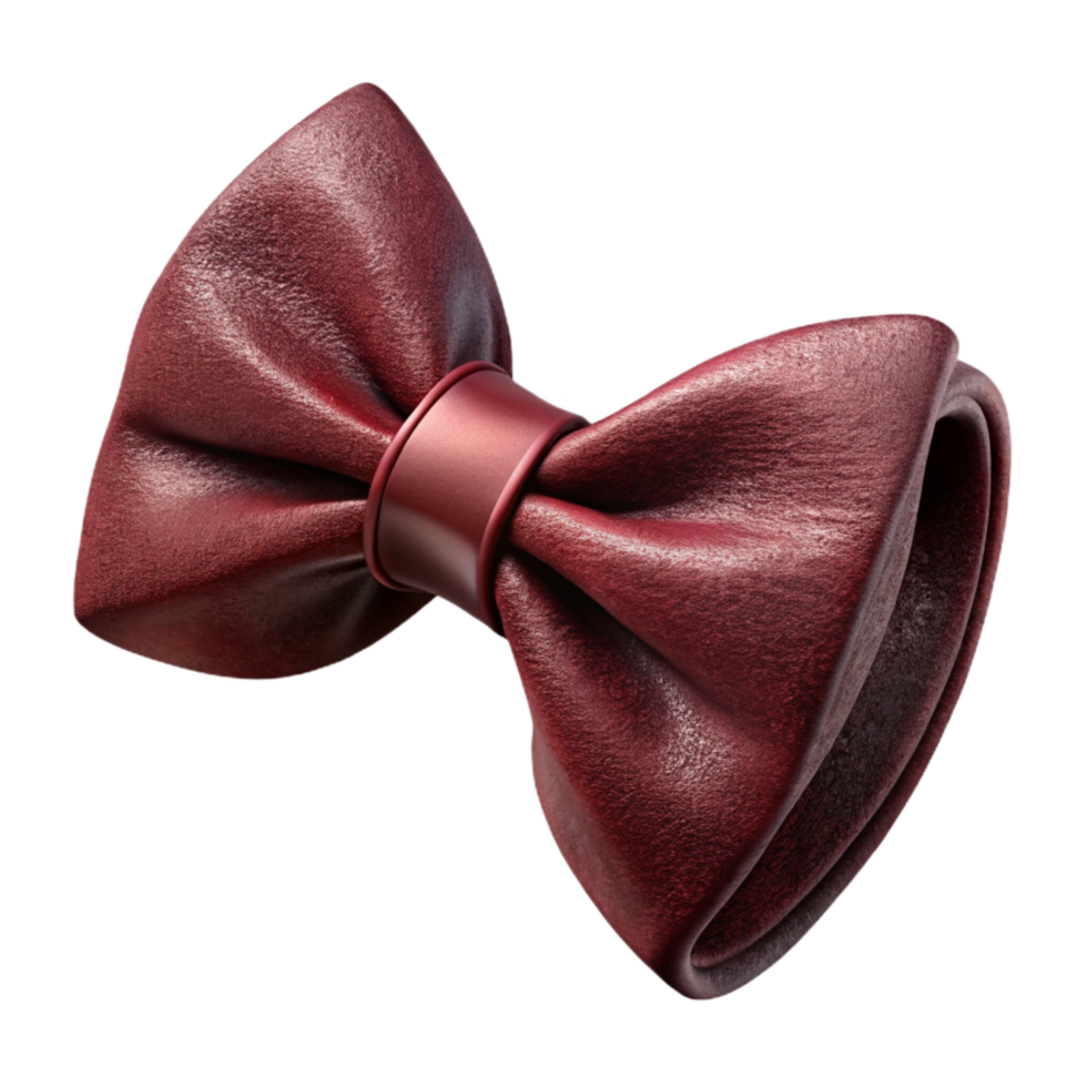 magnificent rustic Groom Bow Tie Burgundy Velvet Pre Tied Isolated detailed png