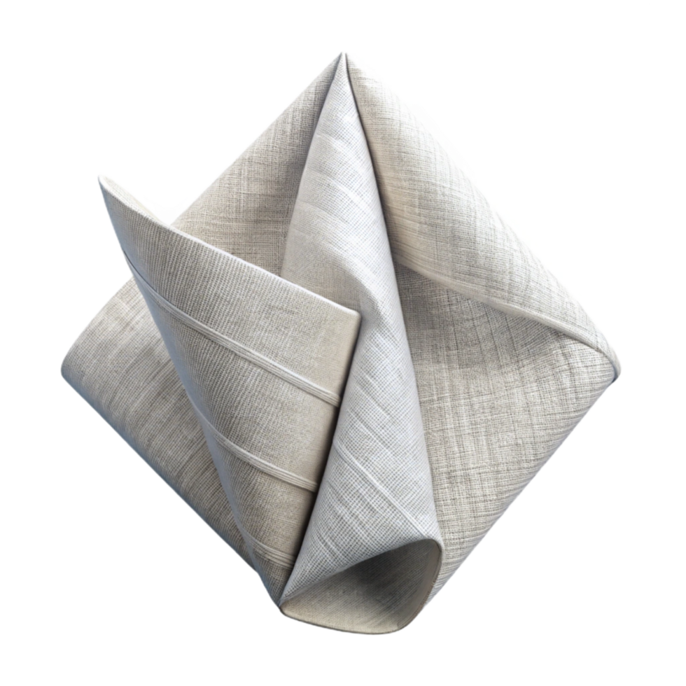 wonderful contemporary Groom Pocket Square White Linen Folded Isolated high resolution png