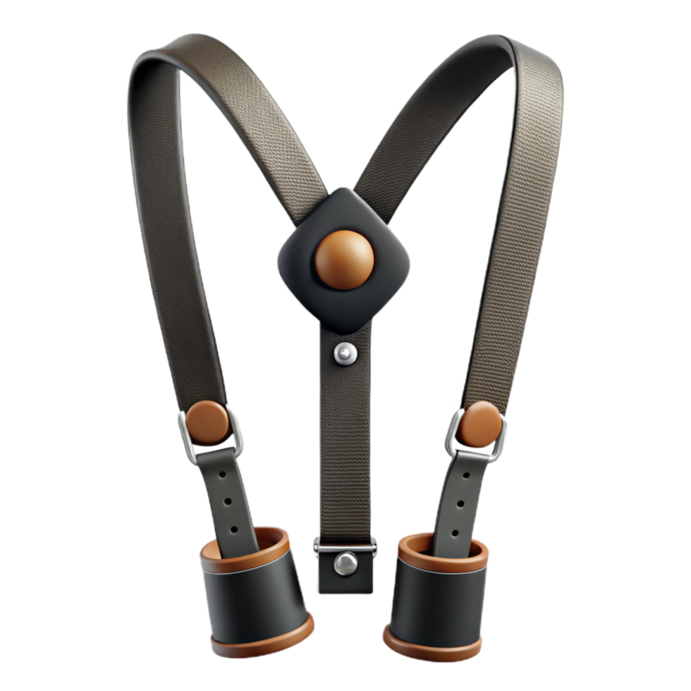 serene creative Groom Suspenders Black Elastic Button Attachment Isolated genuine png