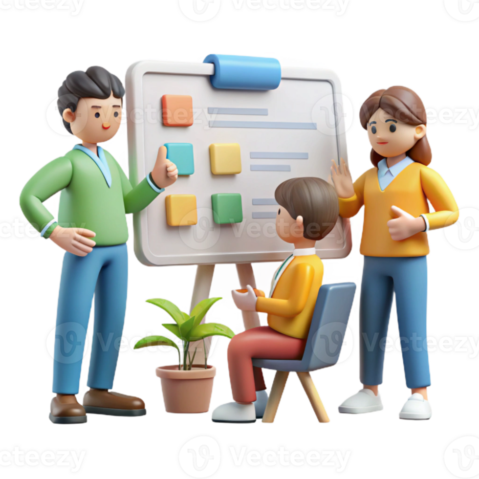 stunning traditional Group Discussion Around a Whiteboard Transparent high resolution png