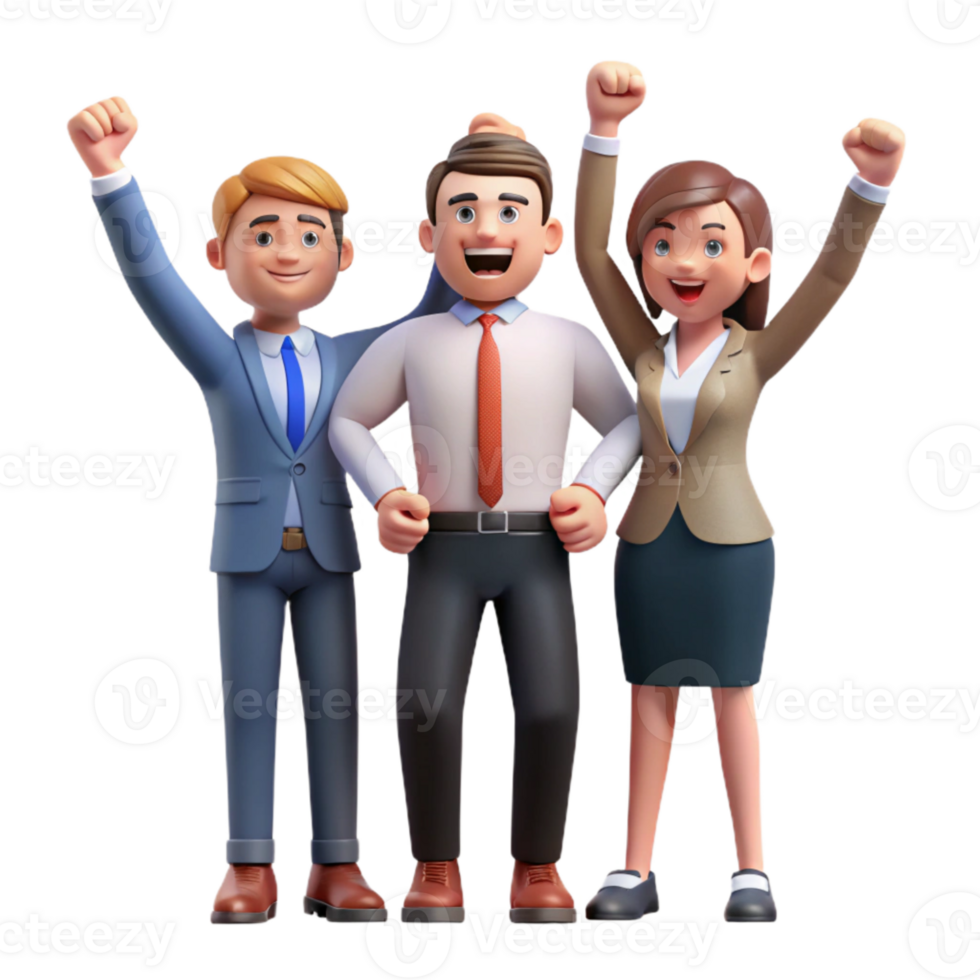 beautiful vintage Group of Business People in Meeting Cutout Element professional png