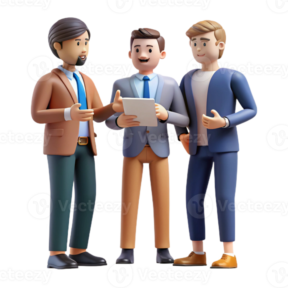 elegant traditional Group of Business People in Meeting Cutout Element original png