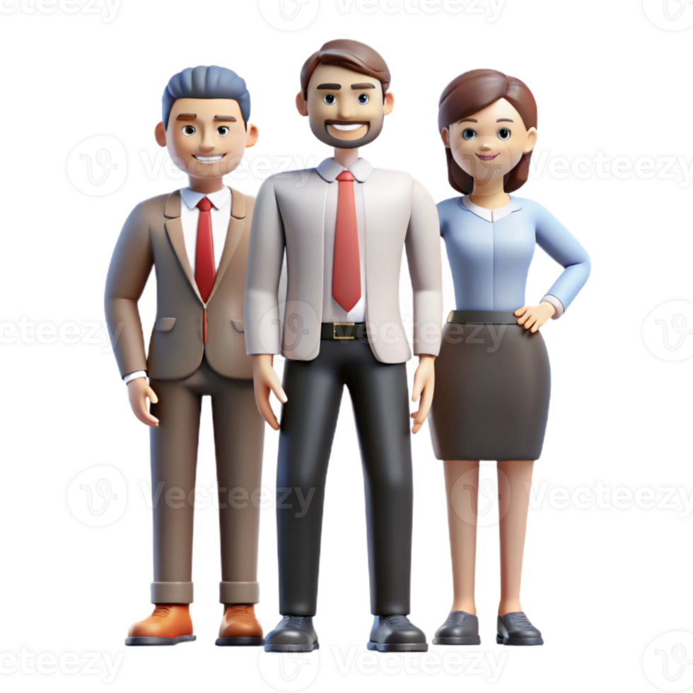 serene modern Group of Business People in Meeting Cutout Element high quality png