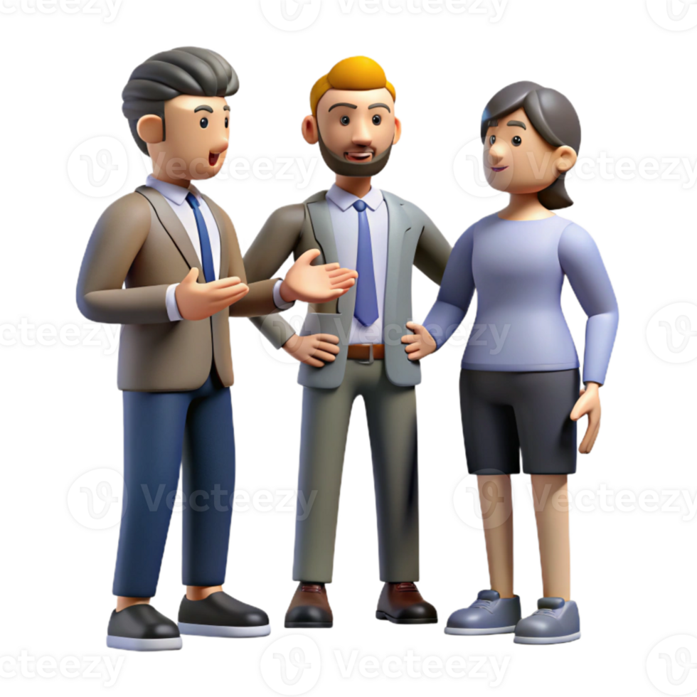 wonderful contemporary Group of Business People in Meeting Cutout Element high quality png
