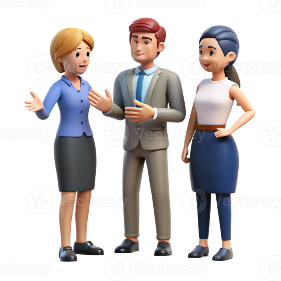 dramatic minimalist Group of Business People in Meeting Cutout Element 4K png