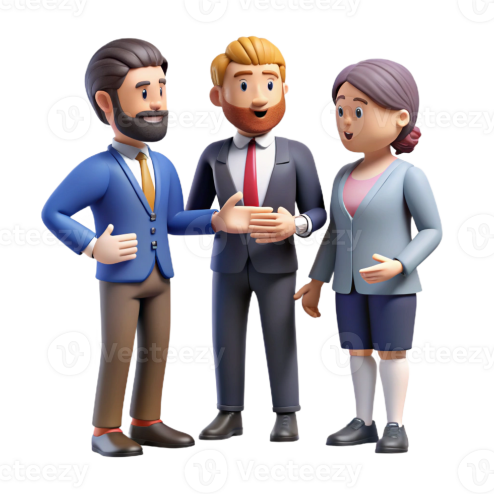 wonderful minimalist Group of Business People in Meeting Cutout Element 4K png