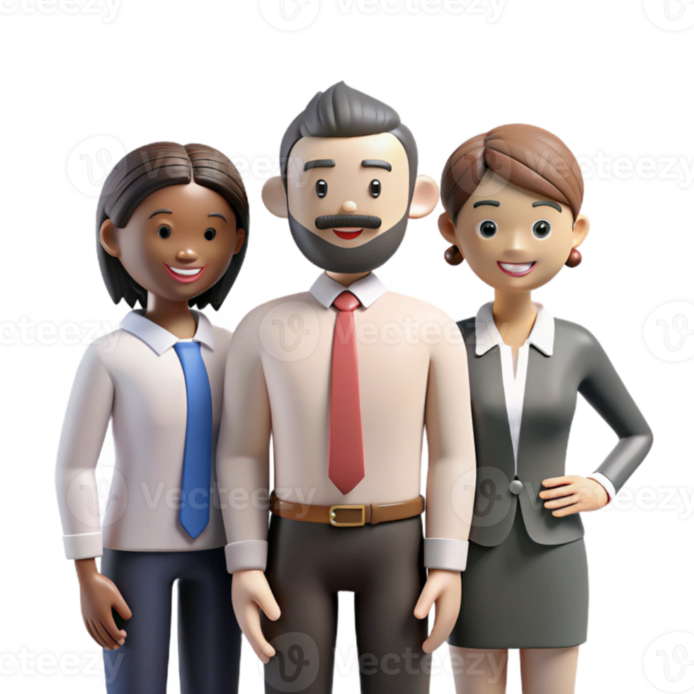 wonderful minimalist Group of Diverse Business People Meeting Transparent Background authentic png