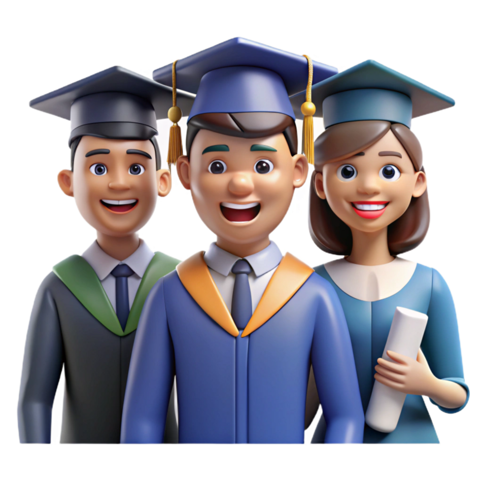 impressive minimalist Group of Graduates Posing for Photo Cutout original png