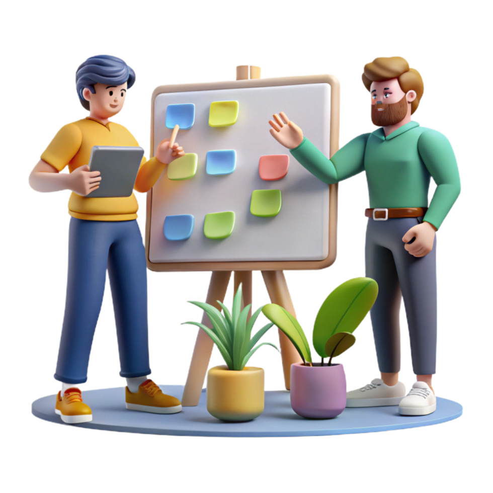 vibrant rustic Group of People Brainstorming Silhouette Isolated authentic png