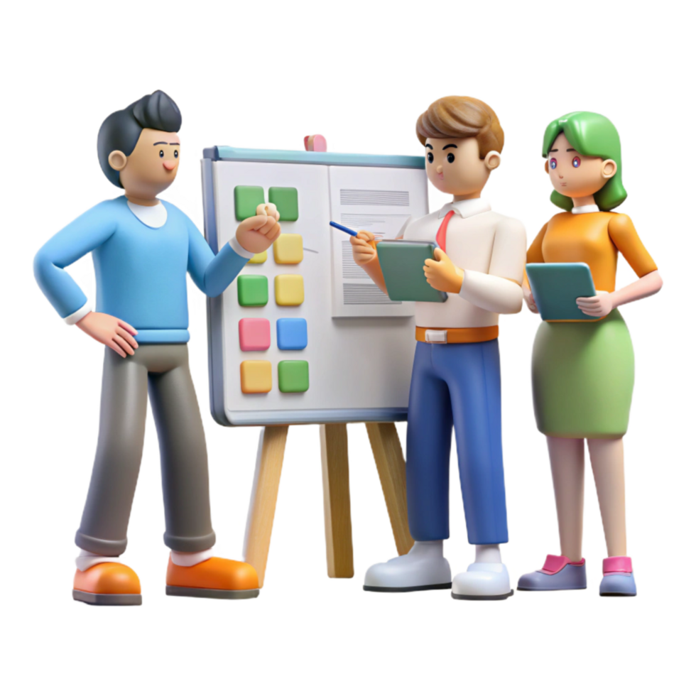 magnificent modern Group of People Brainstorming Silhouette Isolated original png