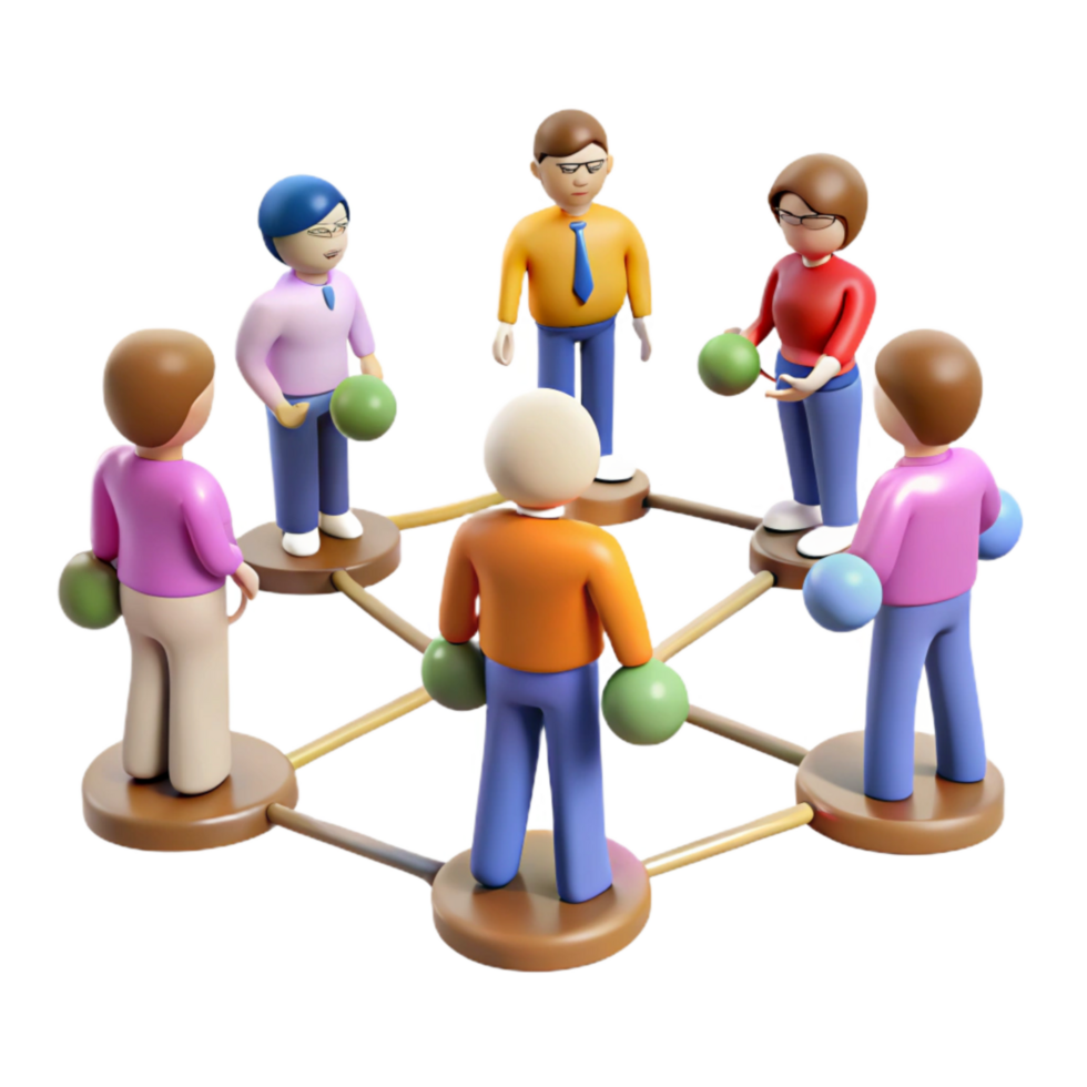 wonderful traditional Group of People Networking Silhouette Isolated original png