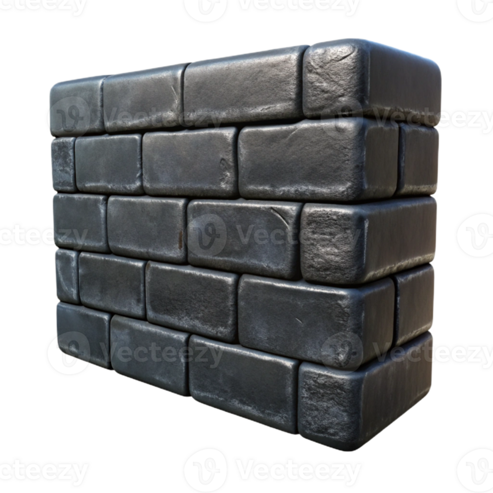 vibrant abstract Grunge Black Brick Wall Texture Cutout authentic png