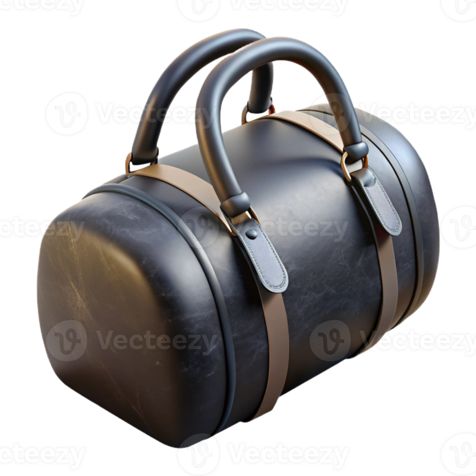 dramatic creative Gym Bag Black Isolated Element 4K png