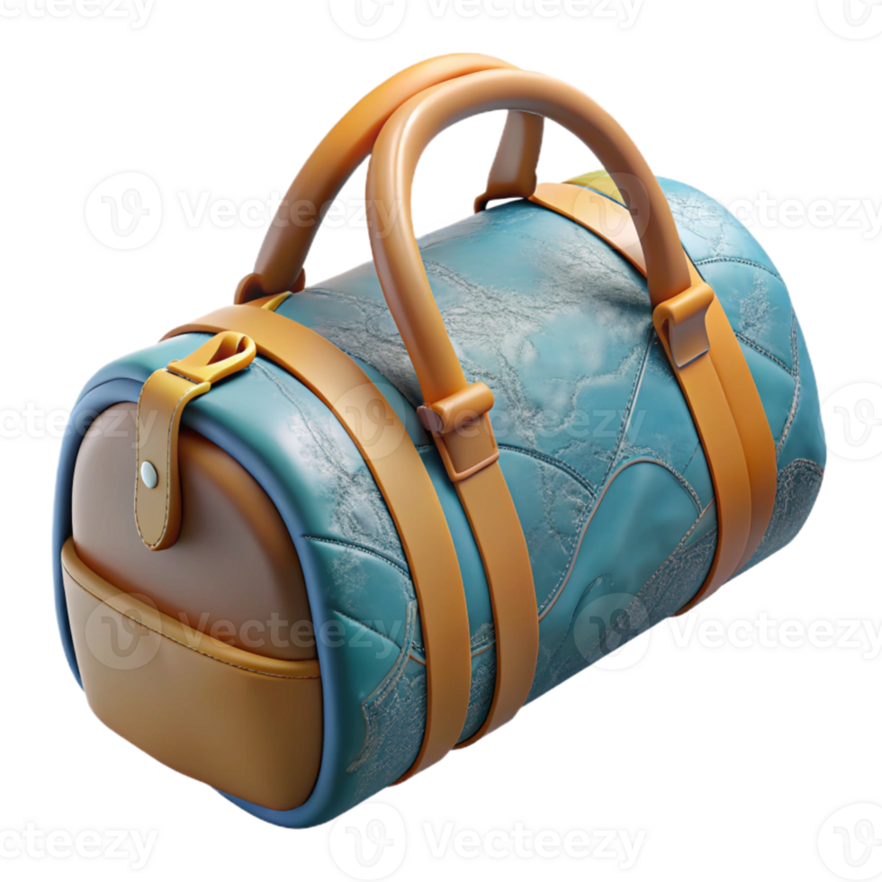 magnificent rustic Gym Bag Duffel Style Transparent Background Cutout high resolution png