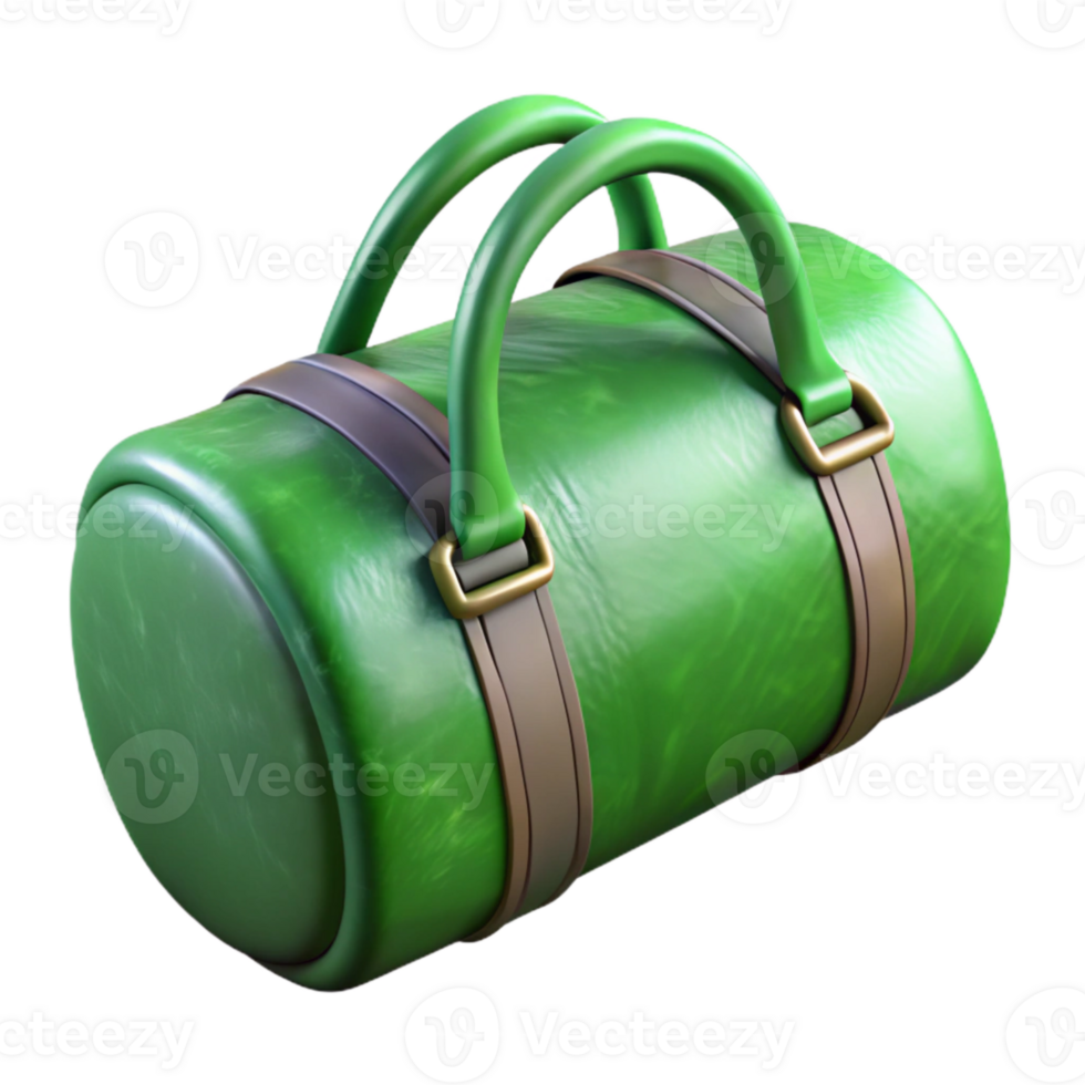 stunning rustic Gym Bag Duffel Green Cutout Transparent Background authentic png