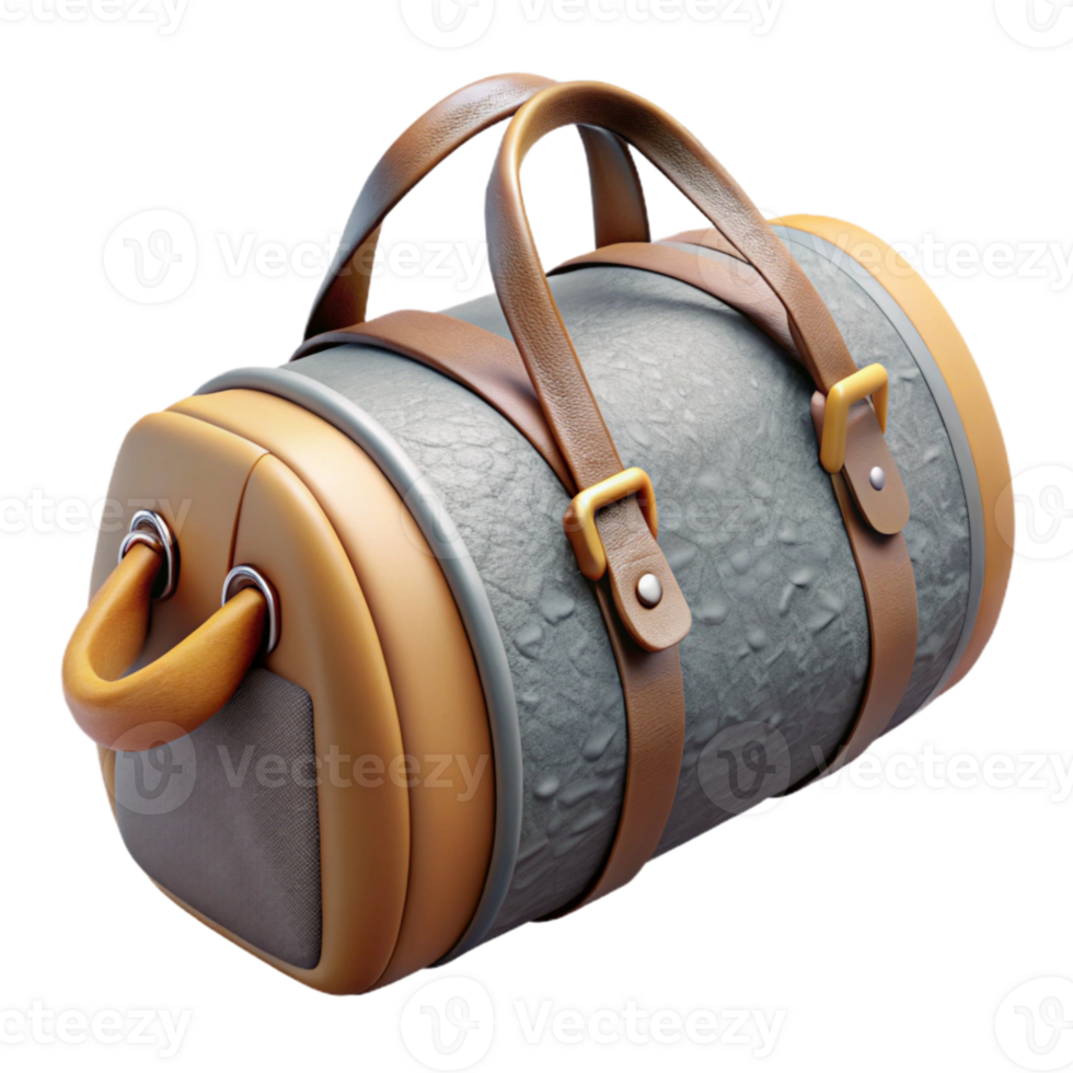 serene abstract Gym Bag Duffel Style Transparent Background Cutout genuine png
