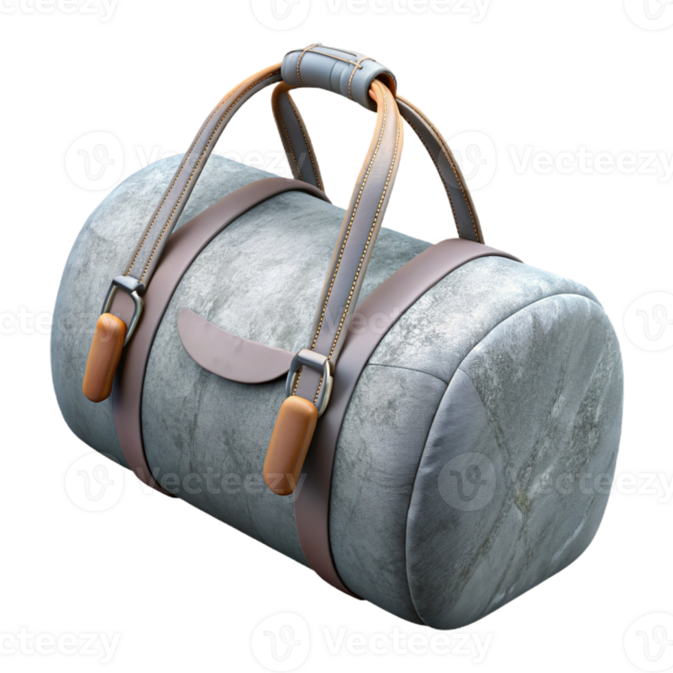 dramatic abstract Gym Bag Grey Canvas Transparent Background professional png