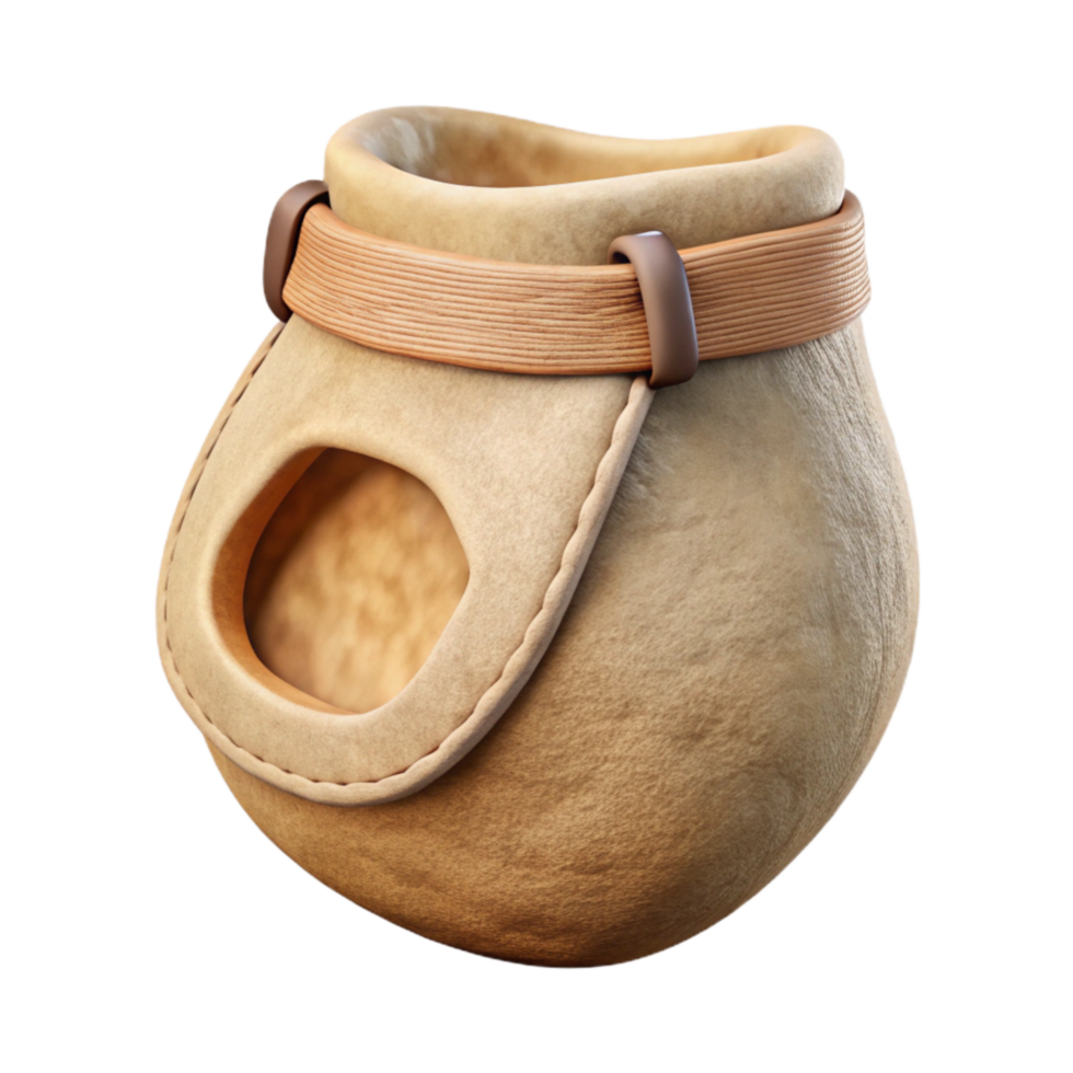 beautiful abstract Gym Chalk Bag Canvas Beige Cutout Transparent Background genuine png