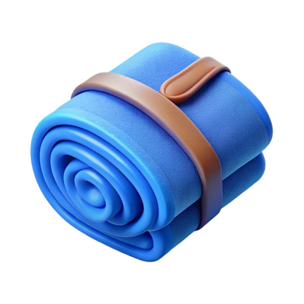 beautiful contemporary Gym Towel Folded Blue Transparent Background high resolution png