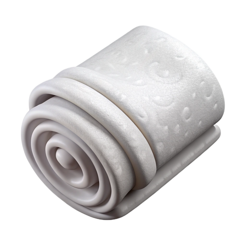 magnificent artistic Gym Towel White Folded Isolated Element authentic png