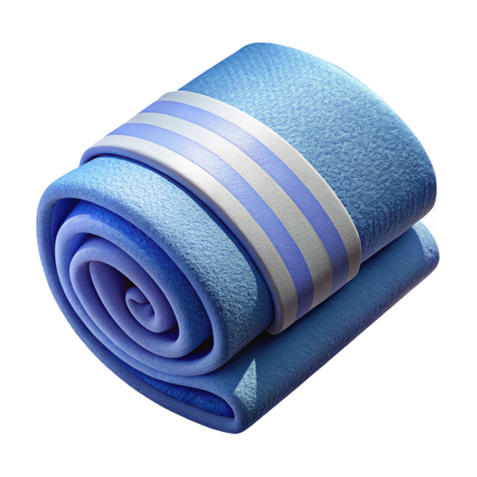 elegant modern Gym Towel Folded White Isolated Cutout original png
