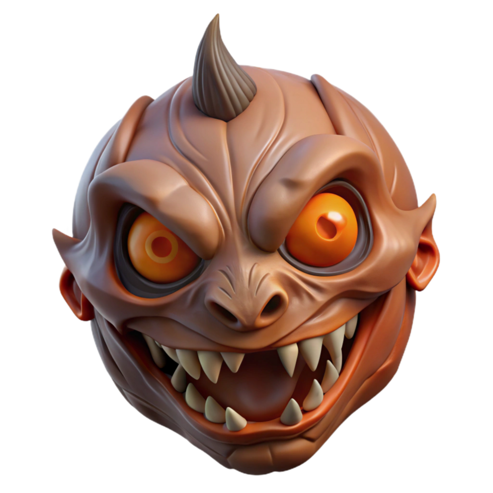 elegant rustic Halloween Mask Scary Design Isolated Element exclusive png