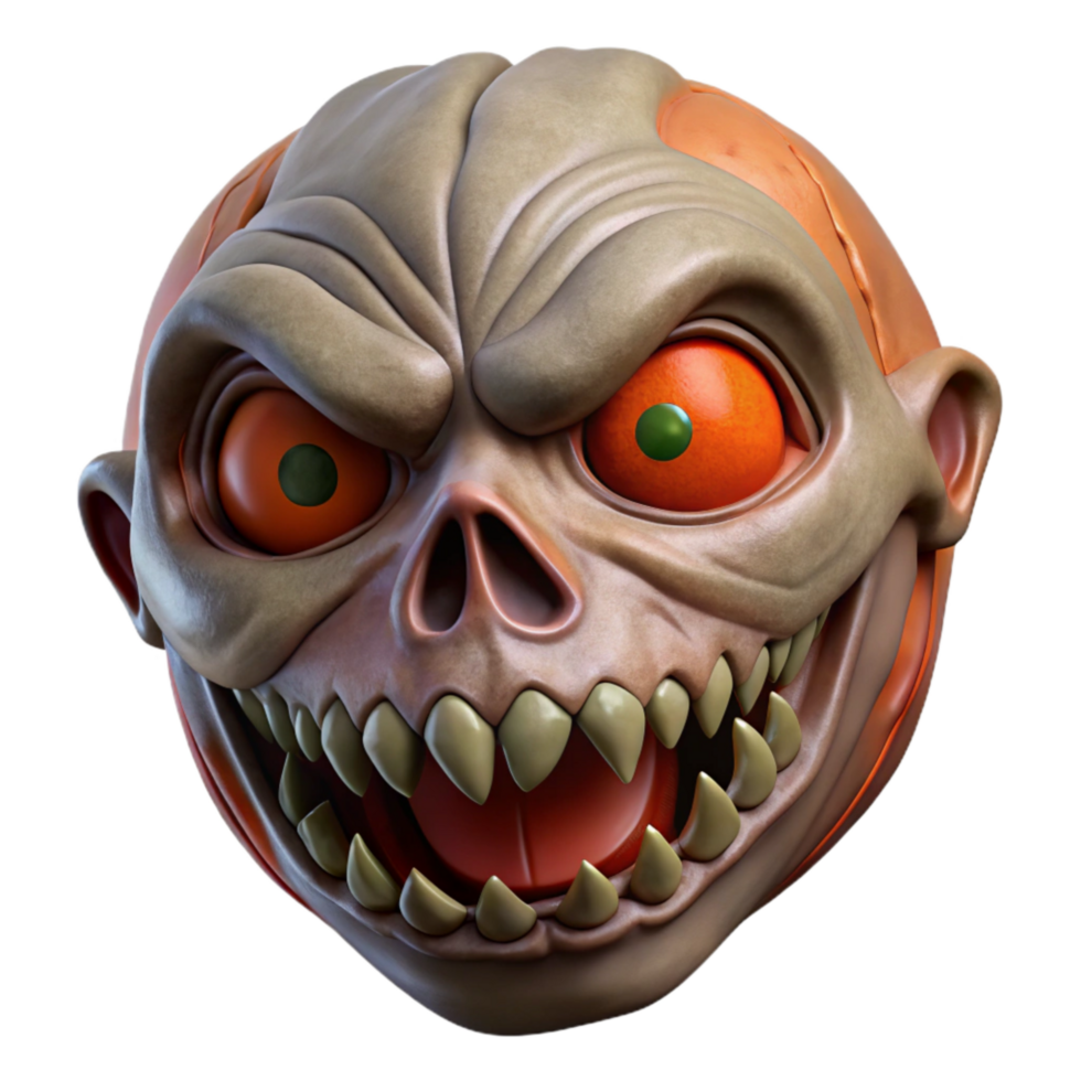 magnificent traditional Halloween Mask Scary Design Isolated Element exclusive png