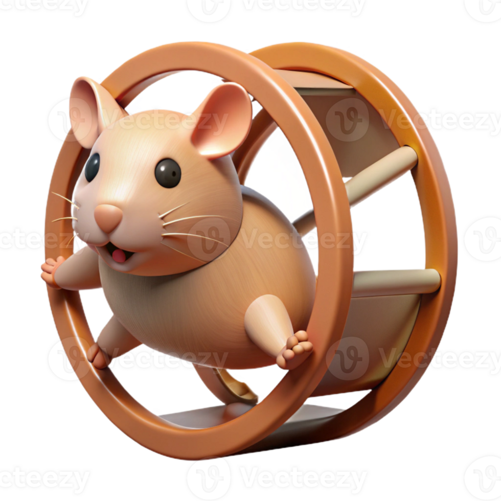 dramatic classic Hamster Running on Wheel Cutout genuine png