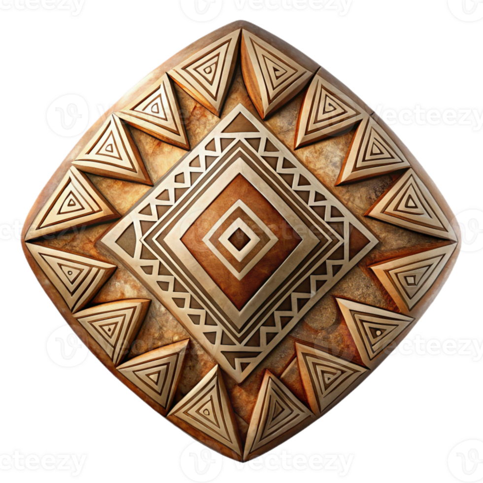 wonderful artistic Hand Drawn African Tribal Pattern Geometric Design Cutout 4K png