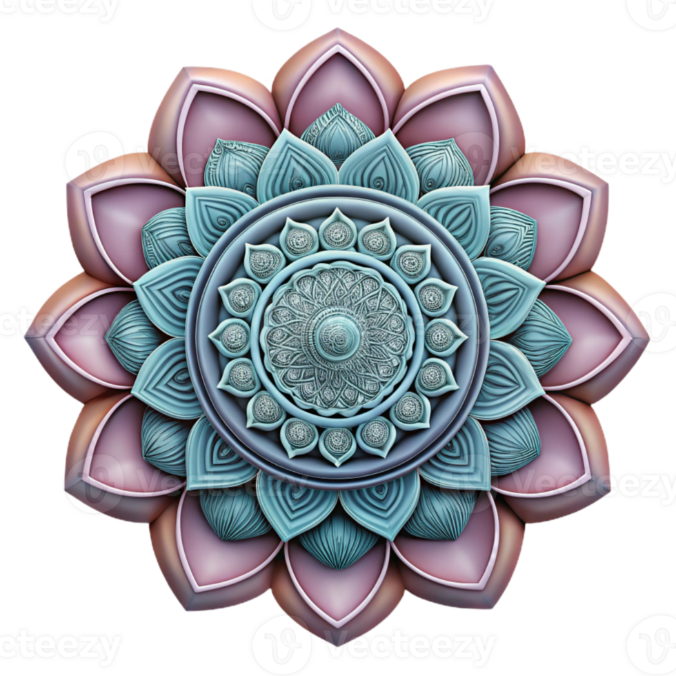 beautiful abstract Hand Drawn Mandala Design with Intricate Details Transparent high resolution png