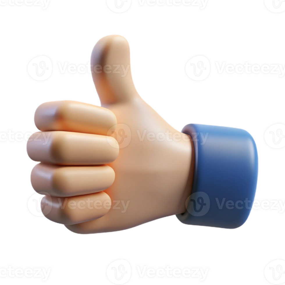 stunning modern Hand Giving Thumbs Up for Social Media Like Transparent original png