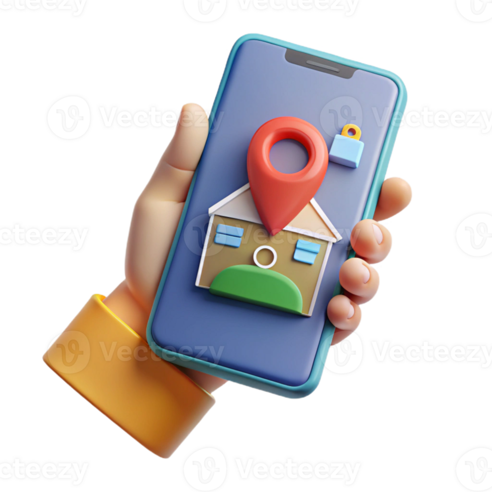 elegant artistic Hand Holding a Smartphone with Online Course App Cutout authentic png