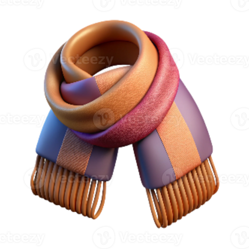 wonderful artistic Hand Knitted Scarf with Fringe Detail Transparent original png
