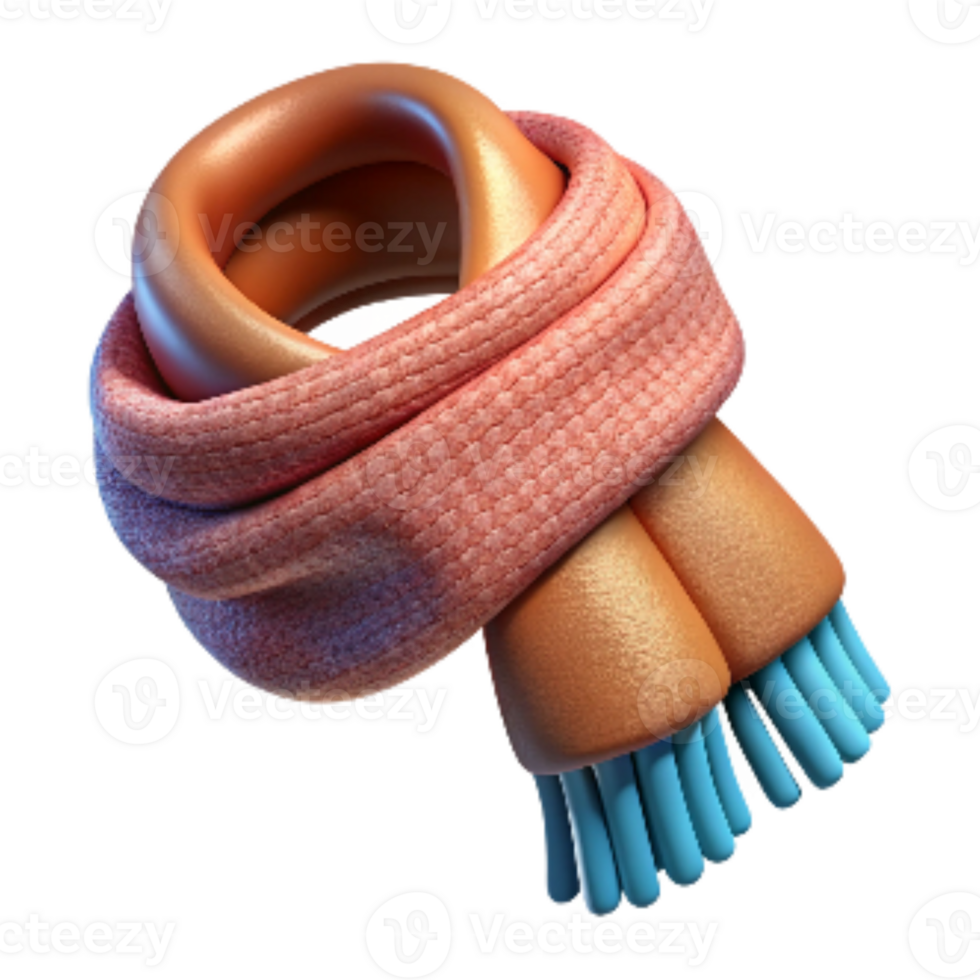 dramatic abstract Hand Knitted Scarf with Fringe Detail Transparent authentic png