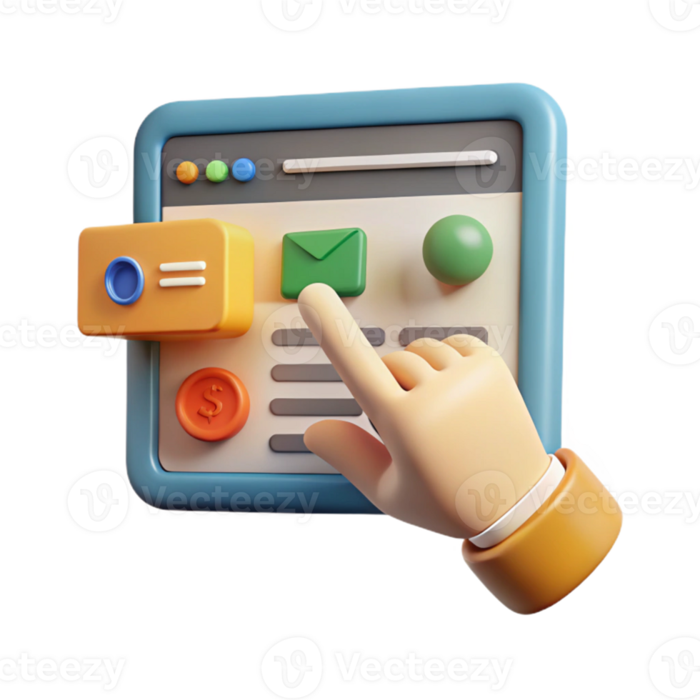 stunning rustic Hand Pointing to Online Course Website Cutout exclusive png