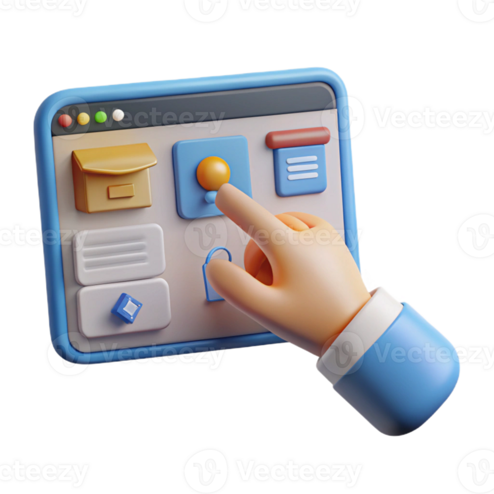 elegant classic Hand Pointing to Online Course Website Cutout genuine png