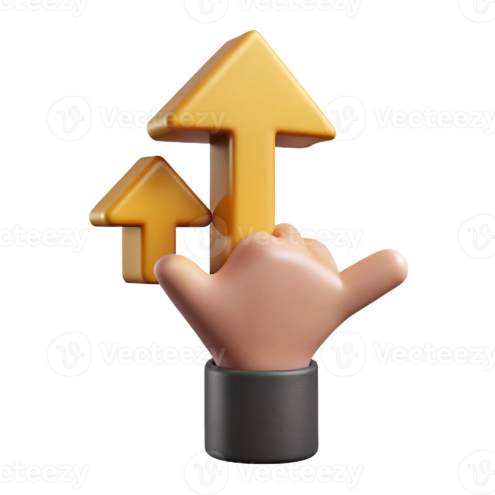 stunning rustic Hand Pointing Upwards Direction Guidance Symbol Cutout high resolution png