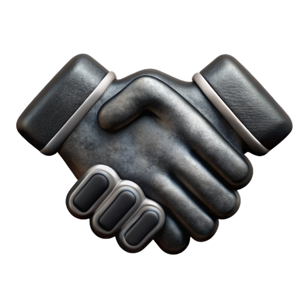 wonderful modern Handshake Business Deal Icon Cutout White Fill exclusive png