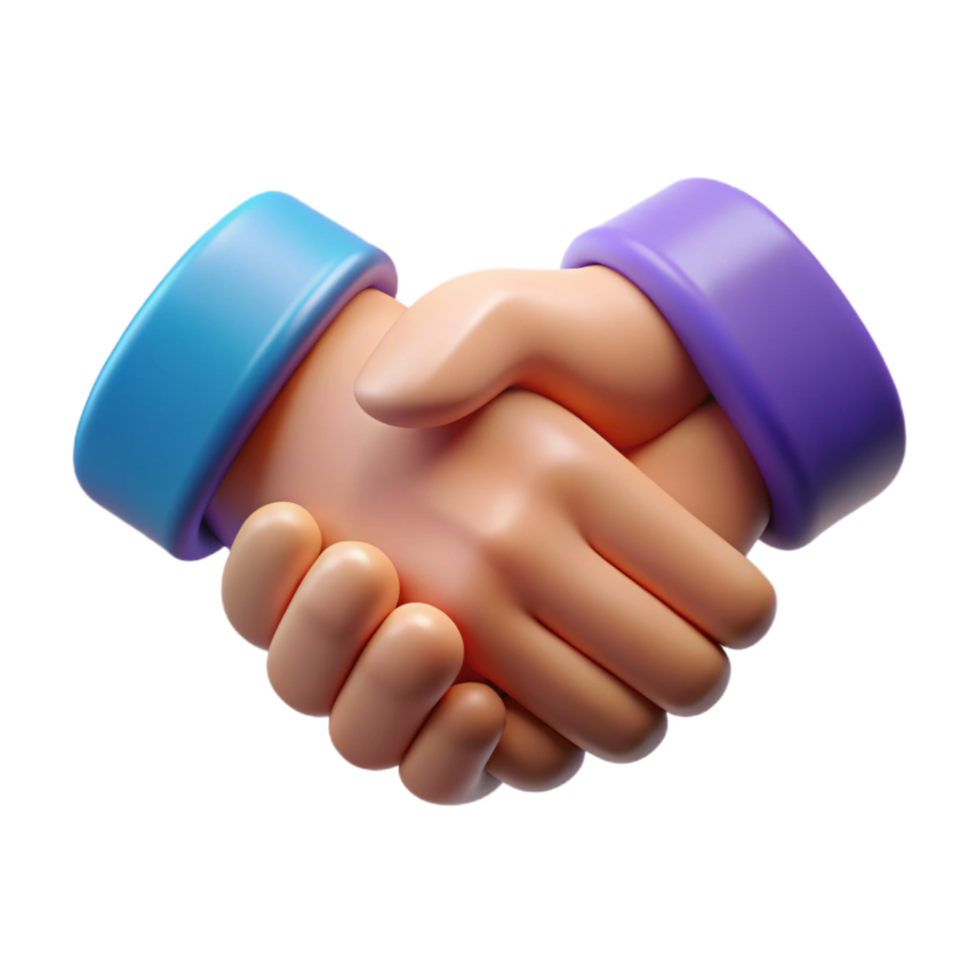 magnificent abstract Handshake Icon Cutout Transparent Background professional png