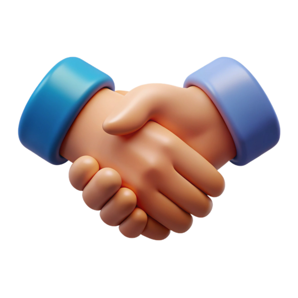 impressive contemporary Handshake Partnership Symbol Firm Grip Isolated original png