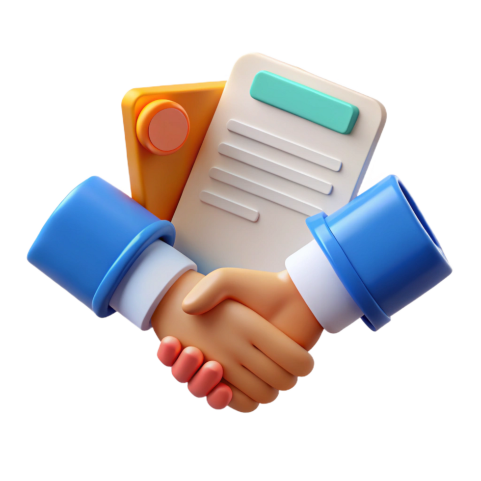 impressive modern Handshake Over Documents Top View Transparent professional png