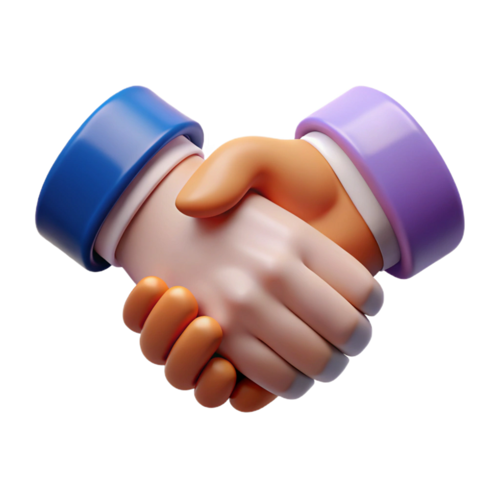 magnificent minimalist Handshake Partnership Symbol Firm Grip Isolated authentic png