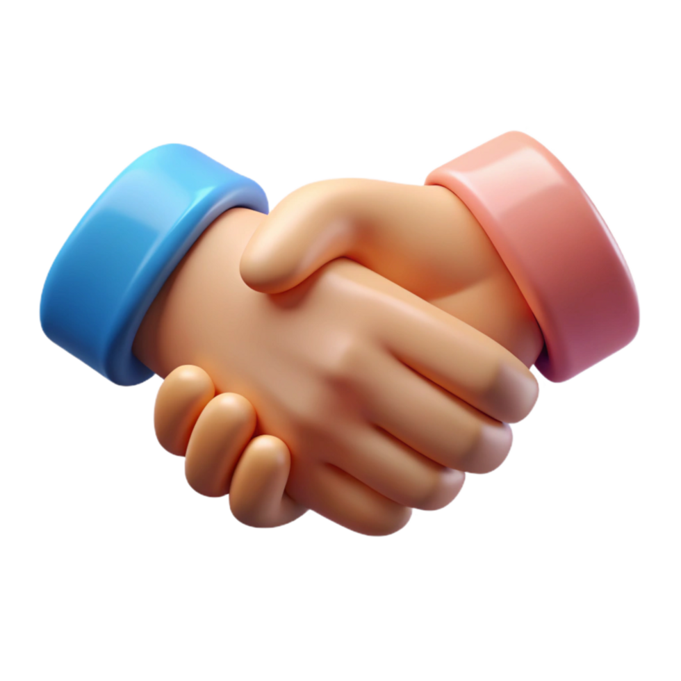 beautiful traditional Handshake Side View Cutout authentic png