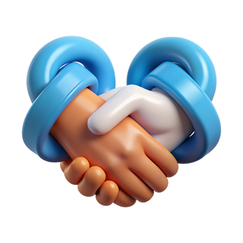 impressive artistic Handshake Symbol Interlocked Fingers Isolated high resolution png