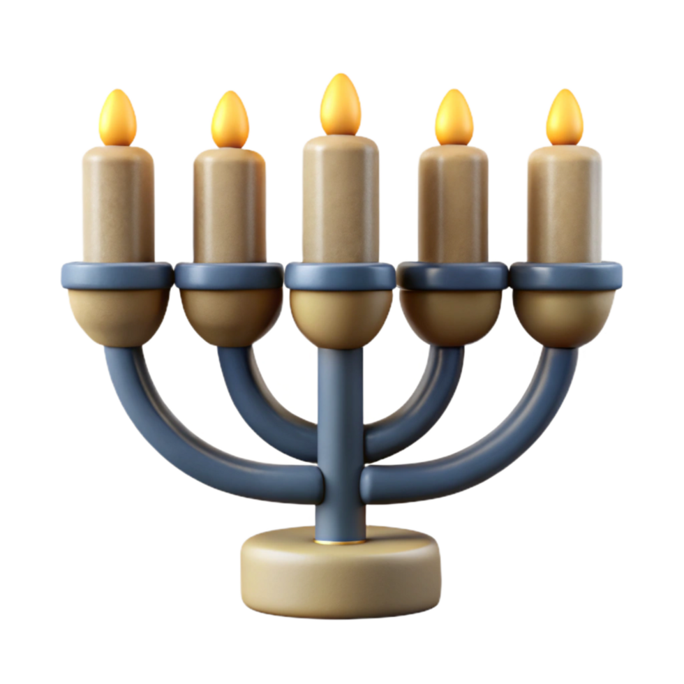 wonderful minimalist Hanukkah Candles Transparent Background authentic png
