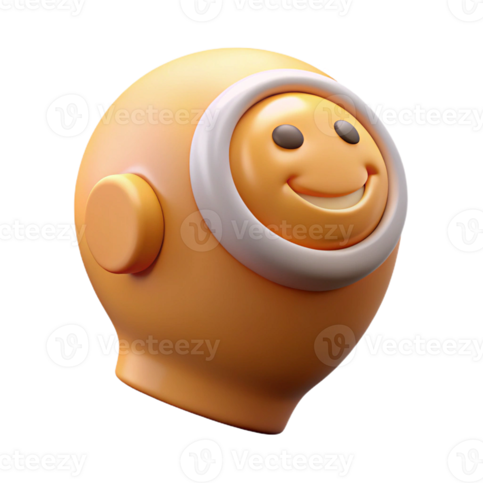 magnificent classic Head with Positive Thoughts Icon Transparent Background premium png