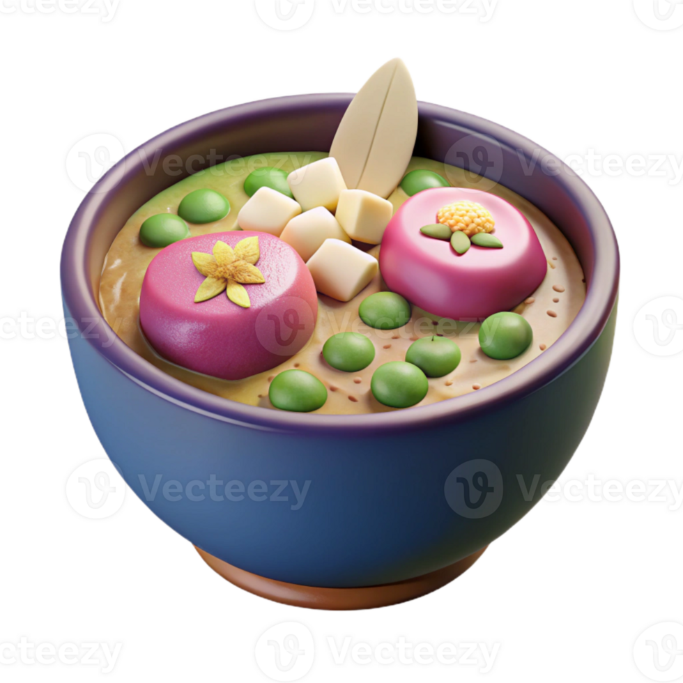 stunning abstract Healthy Breakfast Smoothie Bowl Cutout premium png