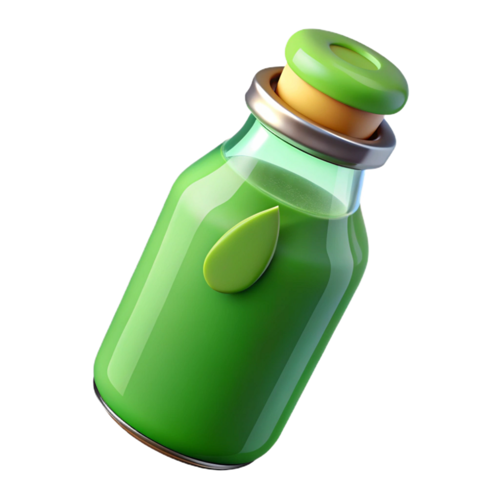 wonderful abstract Healthy Green Juice in Glass Cutout detailed png