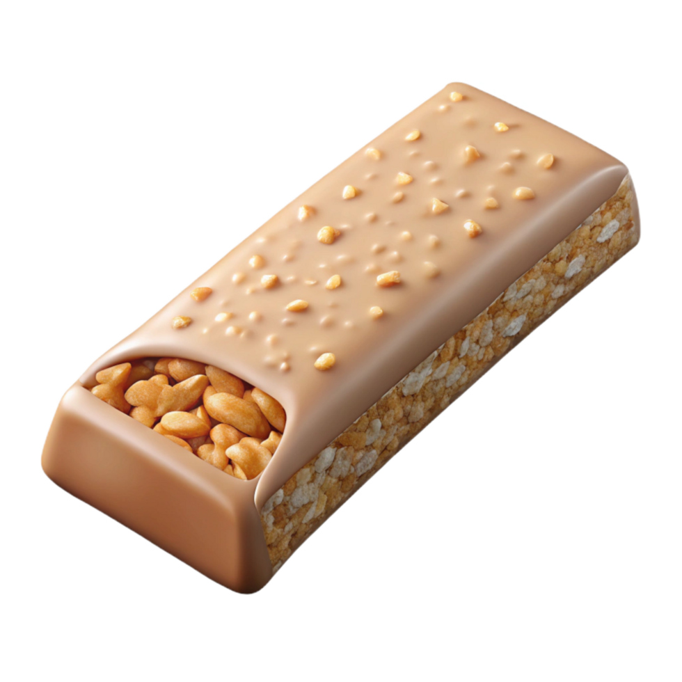 beautiful rustic Healthy Granola Bar Oats and Honey Transparent Background premium png